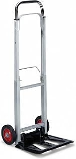 Relaxdays Sackkarre bis 200 kg Traglast, multifunktionale Transportkarre, leicht, Profi, Metall, Silber