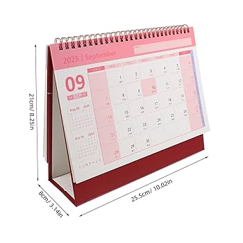 取引中　卓上カレンダー 2025年 Amazon | 2025年 卓上カレンダー シンプル コンパクト 罫線 156