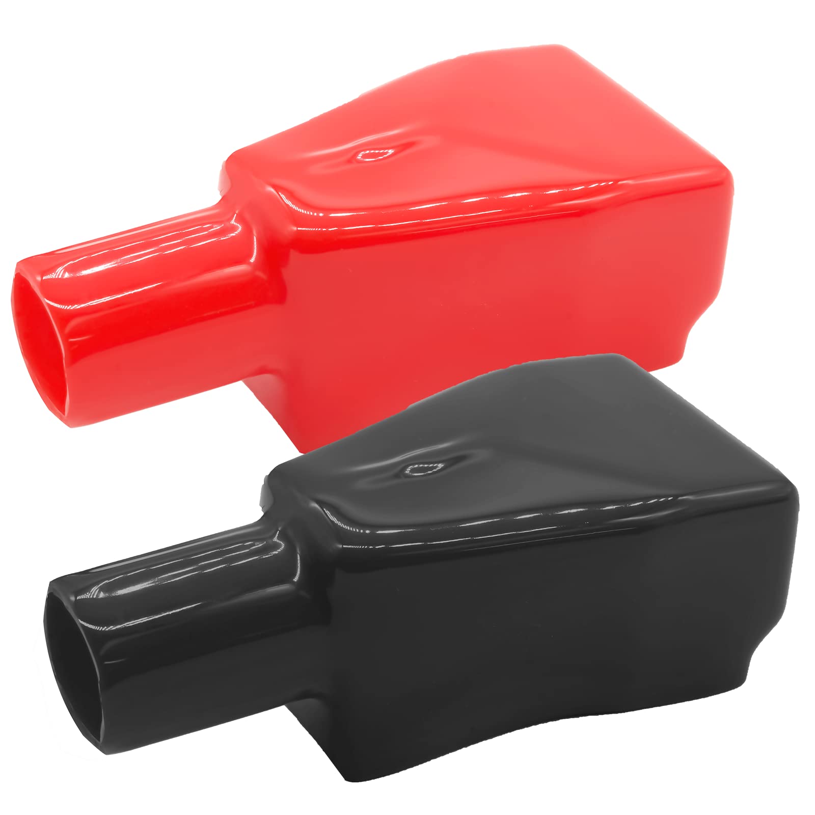 Bonsicoky 2 Pcs Battery Terminal Covers, Positive and Negative Battery Terminal Insulating Protector Sleeves in Red and Black for Cars-image-20