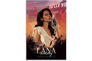CSXCLYA Retro Lana Del Rey Poster, 12x18 in