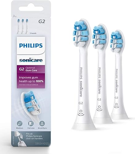 Miniatura 1 de Philips HX903365 - Cabezales de repuesto para cepillo de dientes Sonicare Optimal Plaque Control 3 unidades color blanco