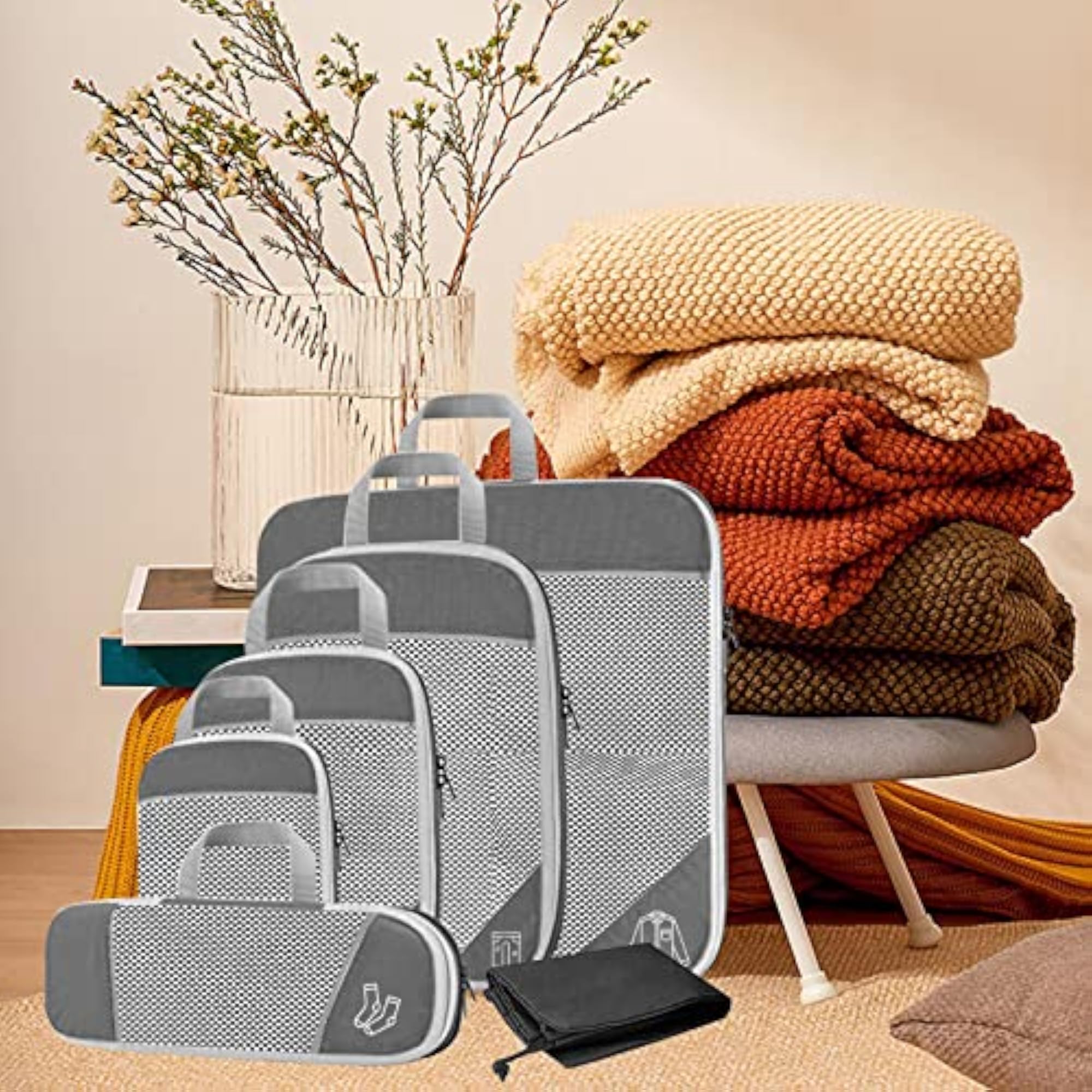 Lightweight Compression Packing Cubes for Easy Access
