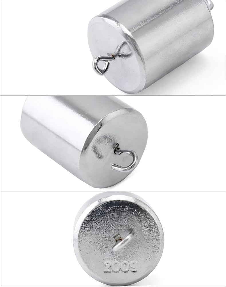 Tent Weights Set Of 4 300g Lab Slotted Weight Set - Chrome-Plated (200g 50g 20g 10g) With Hanger Testicle Weights For Balls