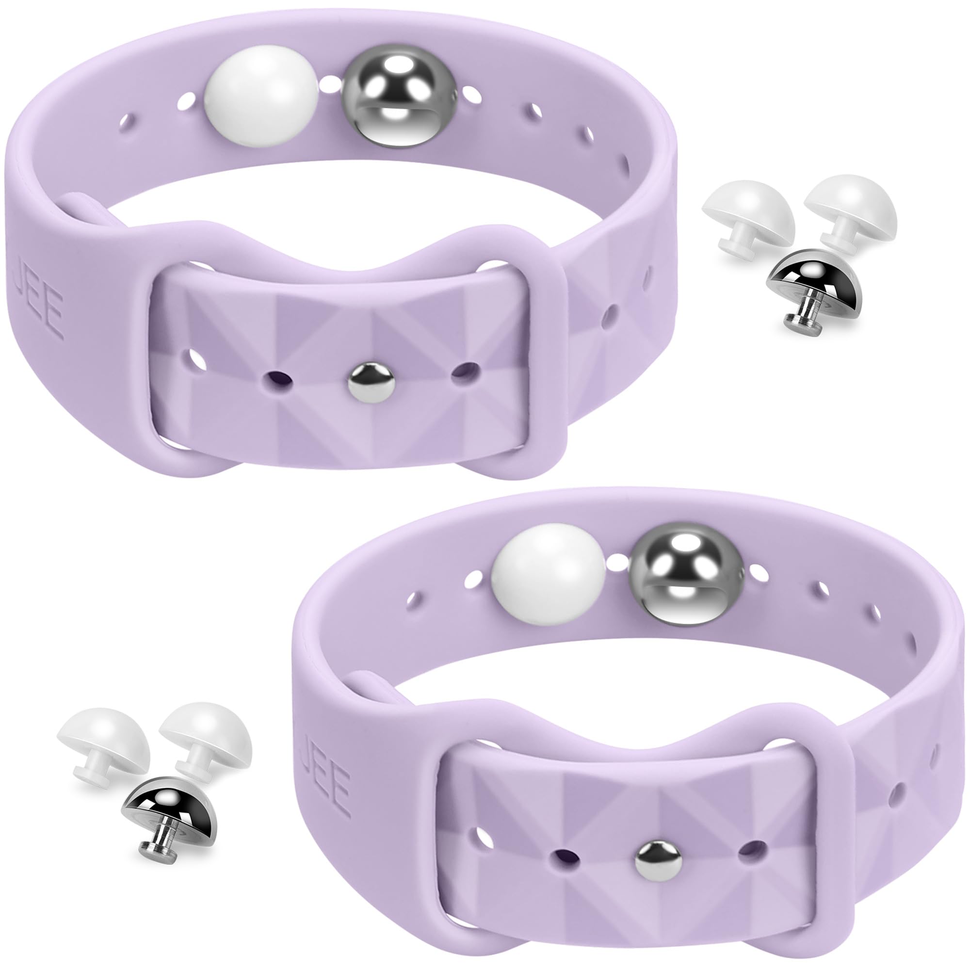 Motion Sickness Bracelets for Travel: Acupressure Anti Nausea Wristband for Morning Sickness - Sea Sickness Wristbands for Car Boat Air - Nausea Bands for Motion Sickness Light Purple