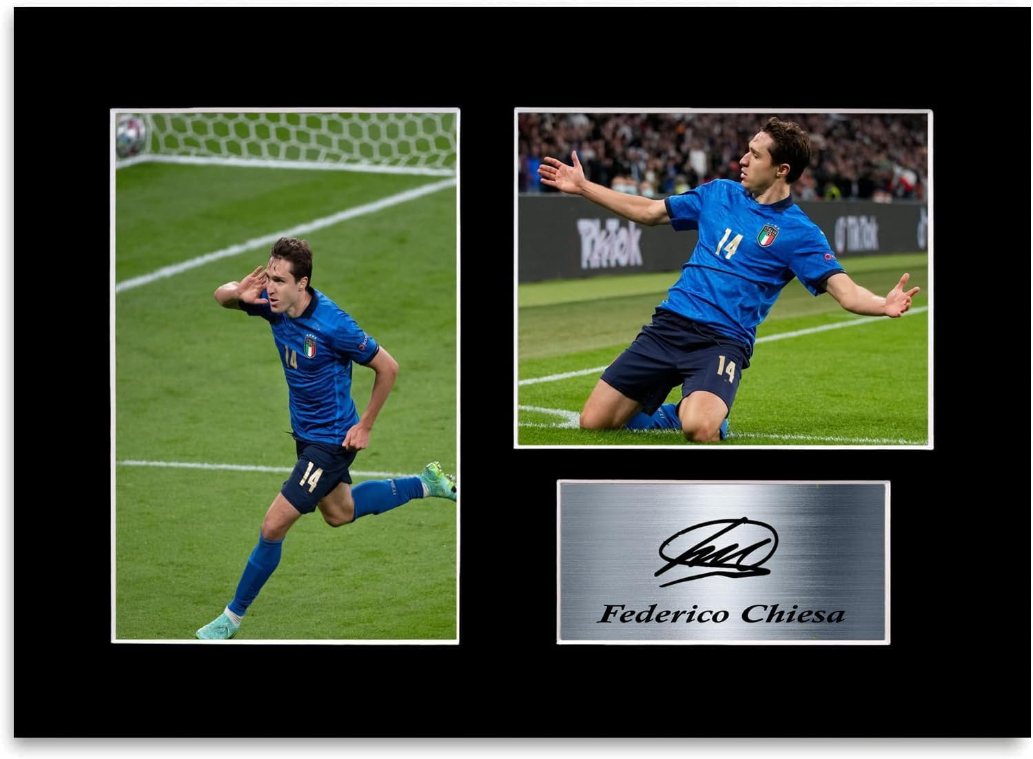 Federico Chiesa Poster A4 Autografato Giocatore Calcio