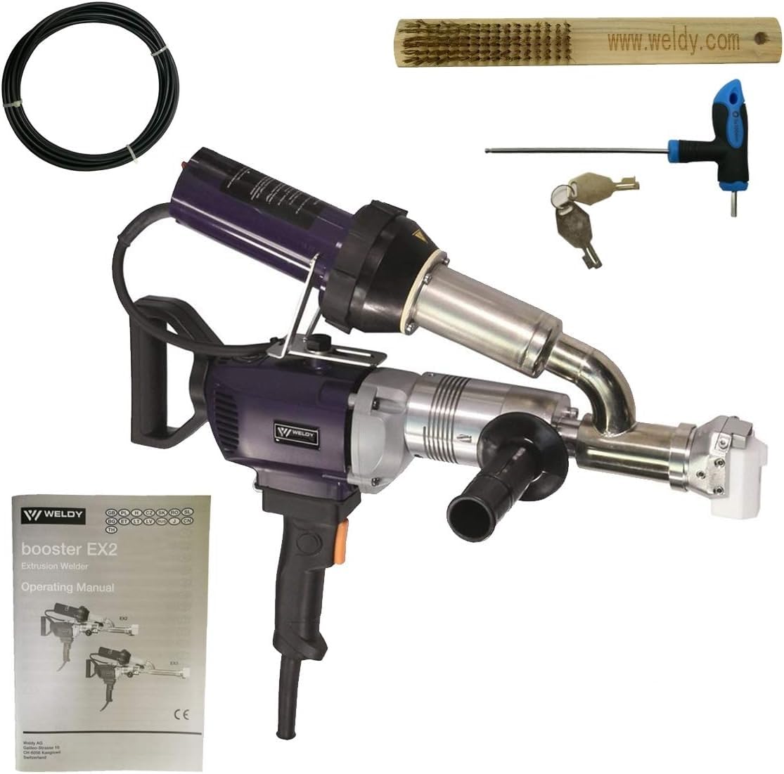 Weldy Ex2 Handheld Plastic Welding Extruder Extrusion Gun for PP HDPE LDPE -220V Extruder