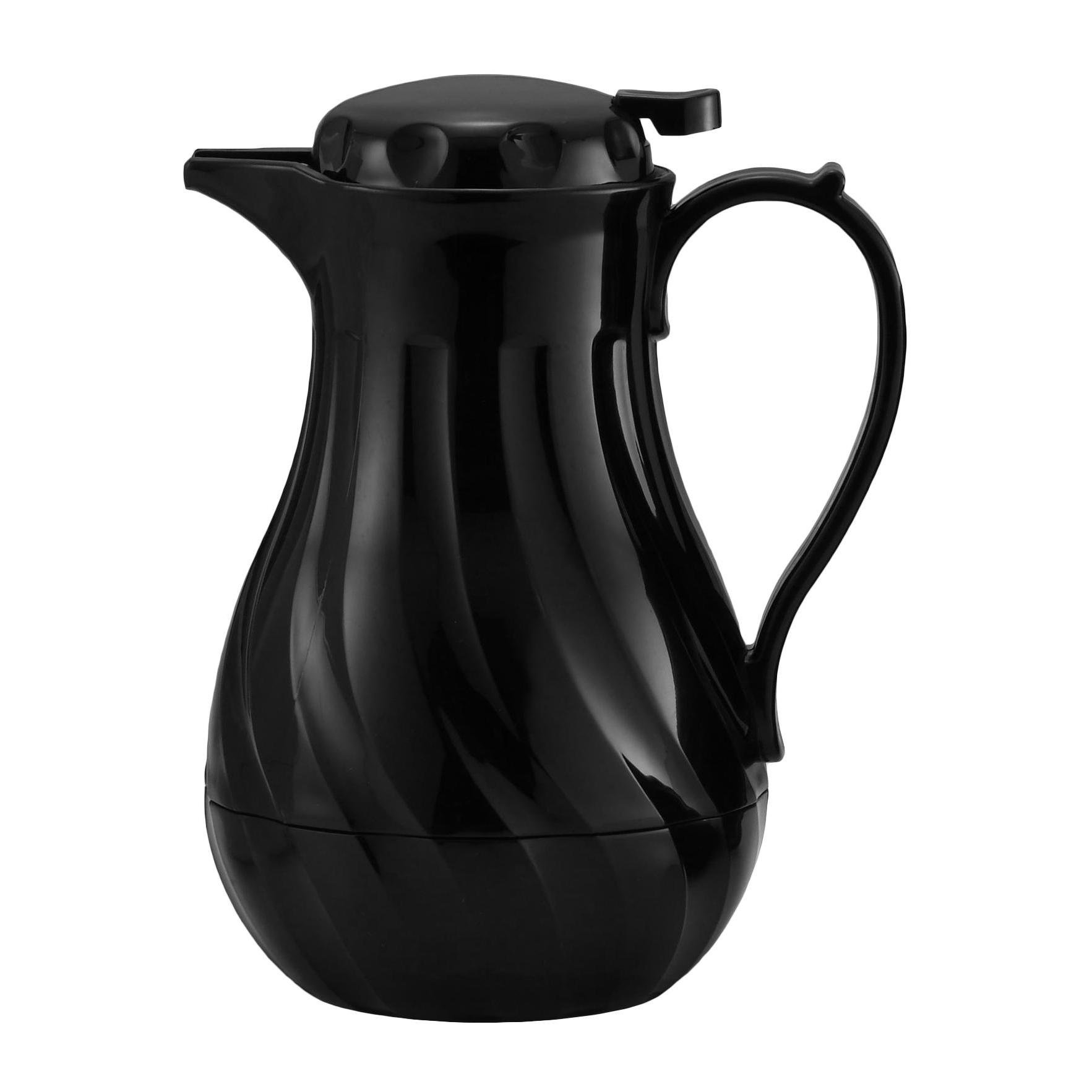 20 oz. Black Plastic Insulated Carafe, Each