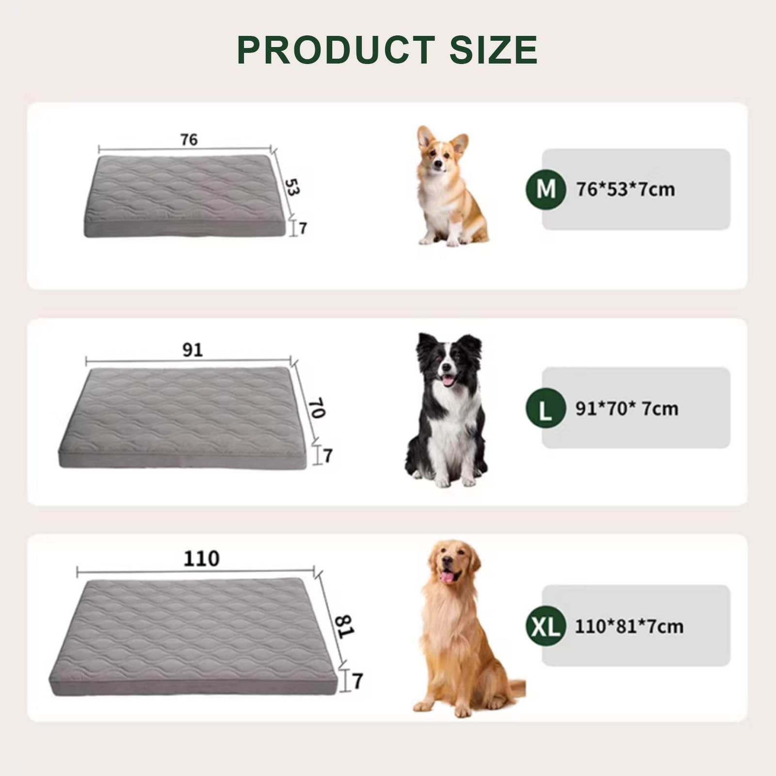 Cuccia per Cani Ortopedico, Letto per Cani Sfoderabile E Lavabile,Materassino per Cani con Base Antiscivolo, Cuscino Cane Impermeabile,Marrone,XL