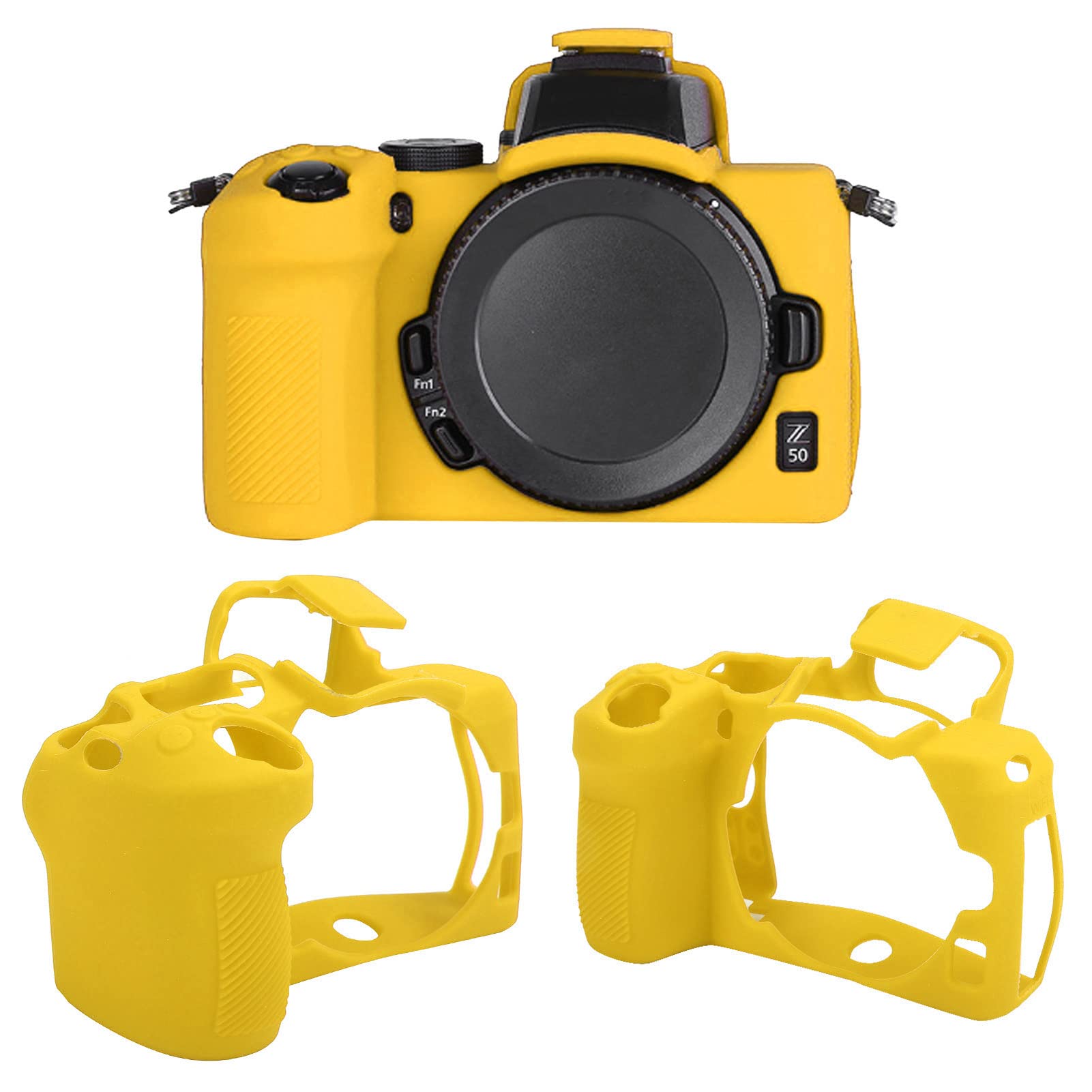 Custodia protettiva per fotocamera digitale Custodia protettiva in silicone antigraffio per Z50 (Gialla)