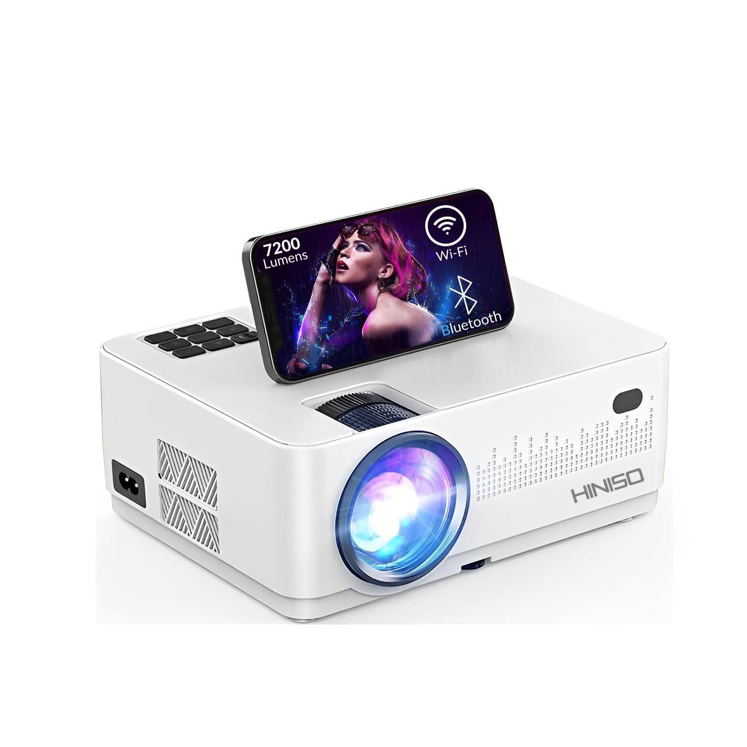 HINISO P1 WiFi Bluetooth Projector for Home - 1080p Supported | 7200 Lumens, Portable iOS/Android Projector with Built-in Speakers for TV/Phone/Tablet, Laptop/PC, USB Drive/Game Console-image-15