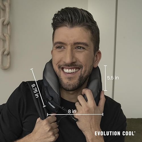 Miniatura 5 de Cabeau Almohada cervical de viaje de larga distancia Evolution Cool Espuma viscoelástica de apoyo con rejillas de ventilación de flujo de aire