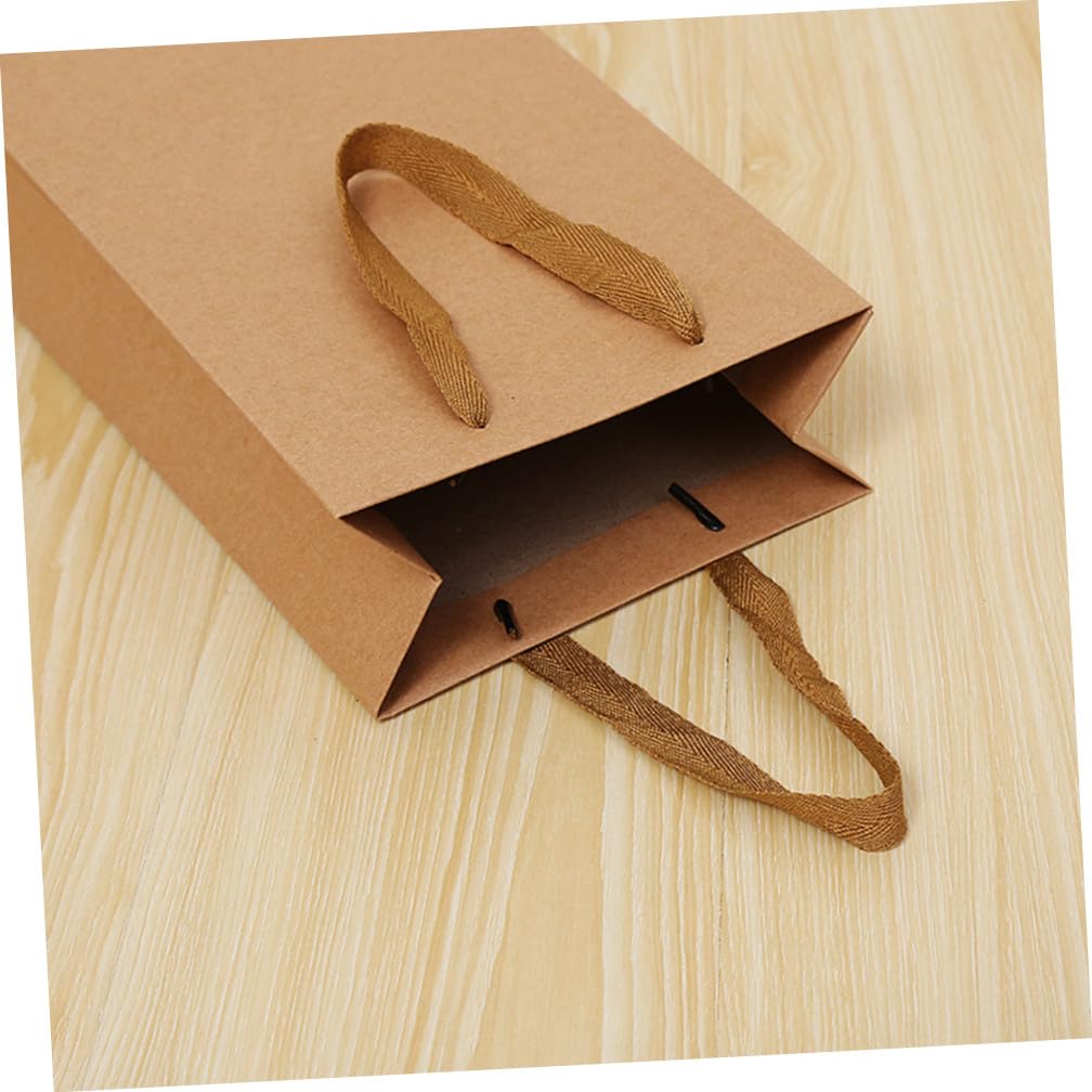 STOBAZA 48piezas Bolsa De Papel Kraft Para Vino Rojo De Bolsa De Almacenamiento Asa Para y Fiestas