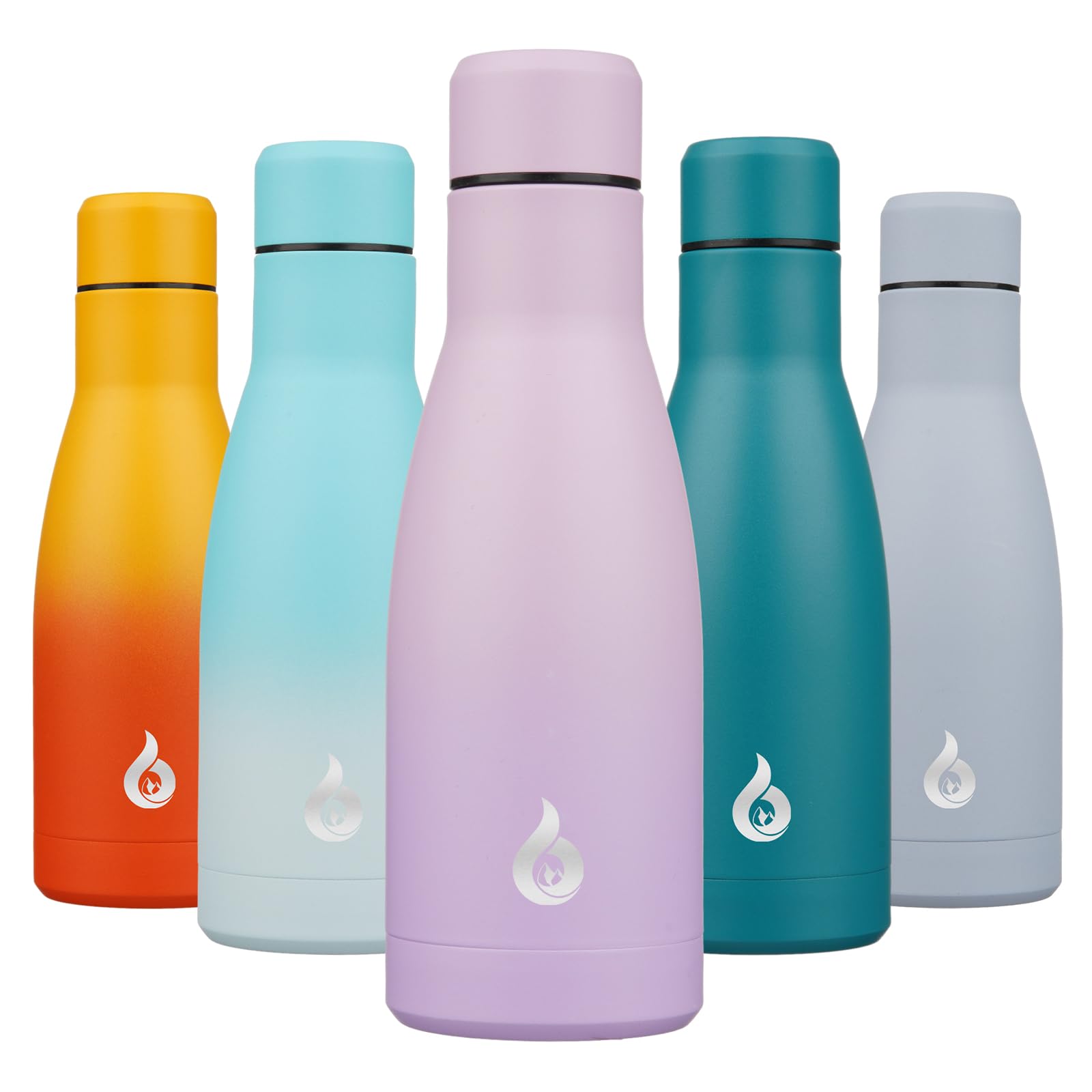 BJPKPK Insulated Water Bottle 12oz Small Stainless Steel Cup Water Bottles Reusable Metal Thermos Keep Cold and Hot,Dreamy Purple