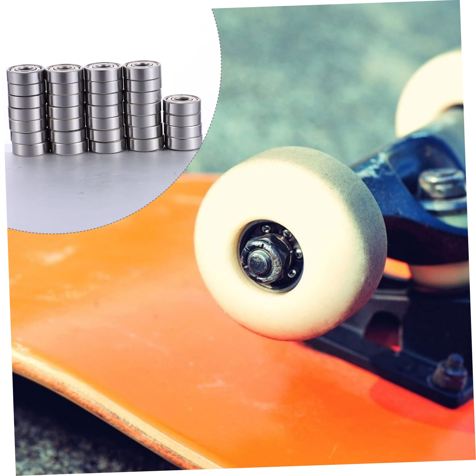 Rodamientos Plata para Línea Inoxidable en Patines 32 Acero Piezas
