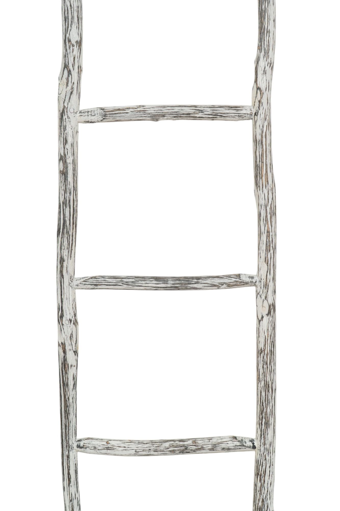 Biscottini Drabinka na ręczniki łazienka 128x32x3 - dekoracyjna drewniana drabina - drewniana drabina wisząca na ręczniki - bambusowa drabina na ręczniki - metalowa drabina na ręczniki