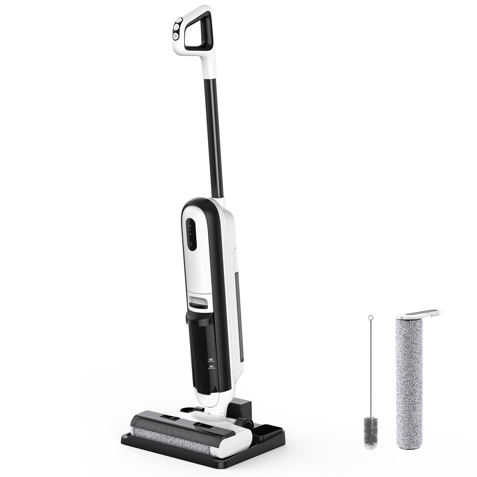 Lubluelu T6 Nass-Trockensauger, ml Wassertank, Minuten, Kantenreinigungsbürste, Automatische Selbstreinigungsfunktion, Für Hartböden und Tierhaare