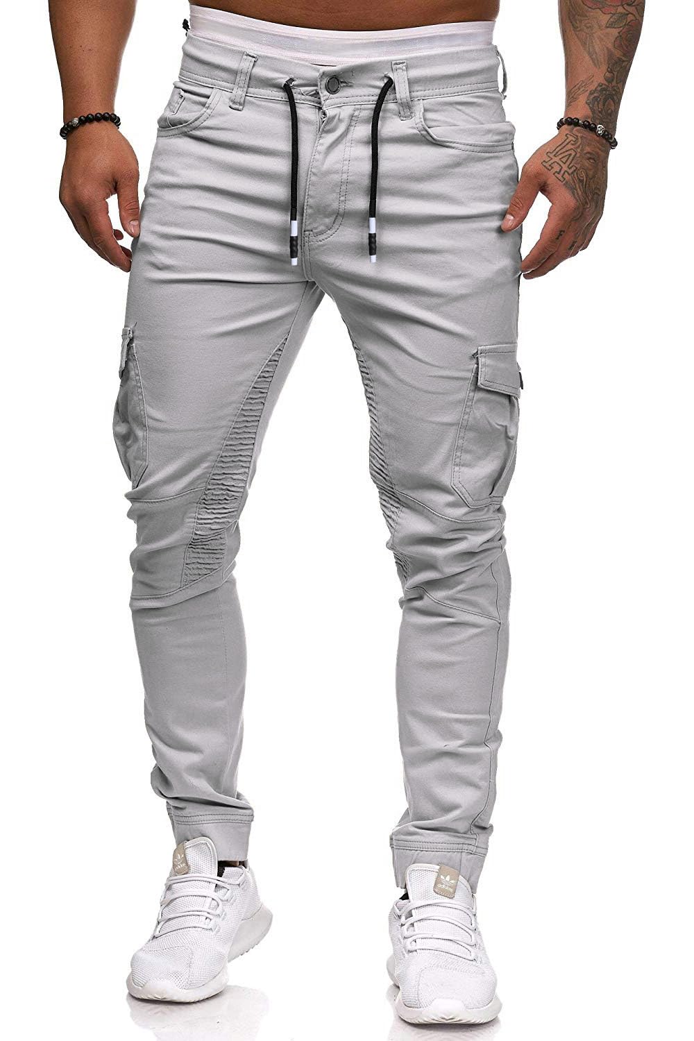 Cassiecy Herren Hose Jogger Chino Cargo Jeans Hosen Stretch Sporthose Herren Hose mit Taschen Slim Fit Freizeithose