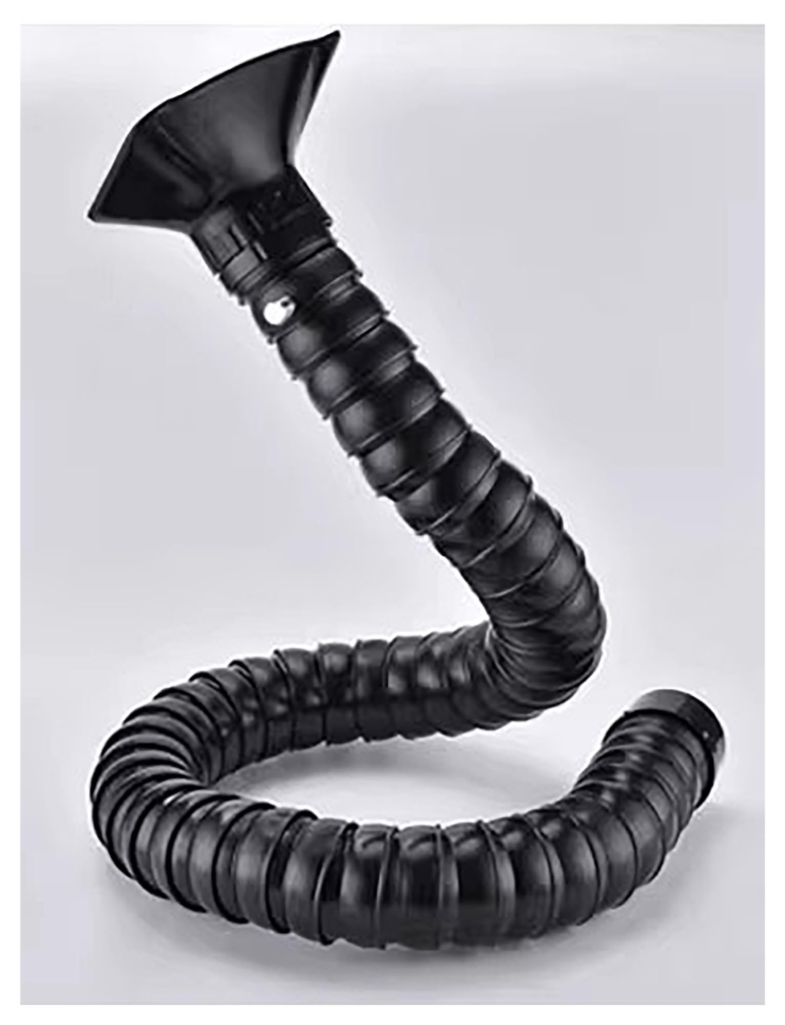 AMZBNEIDI Milageto Fume Extractor Arm Adjustable Articulated Air Extractor Duct Arm with Square Hood, 50/75mm, 80/100/150/200cm(Dia75mm,L100cm/39.4in)