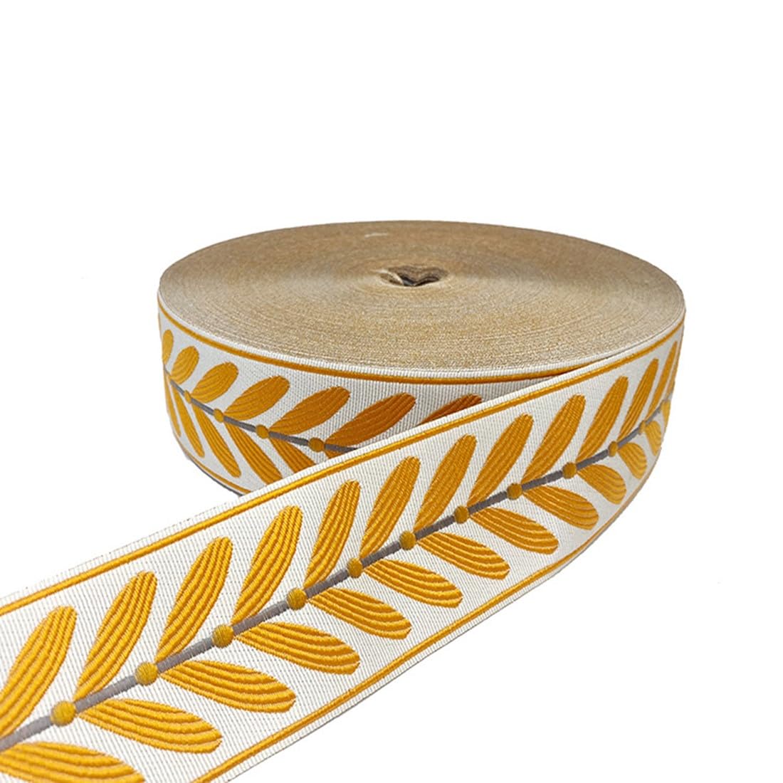 xingmo 5 Yards Lace Edge Trim Ribbon,Edge Trimming Ribbon, Embroidered Lace Trim Trimmings Fabric Ribbon Trim for Sewing Craft Wide 6 cm (Orange)