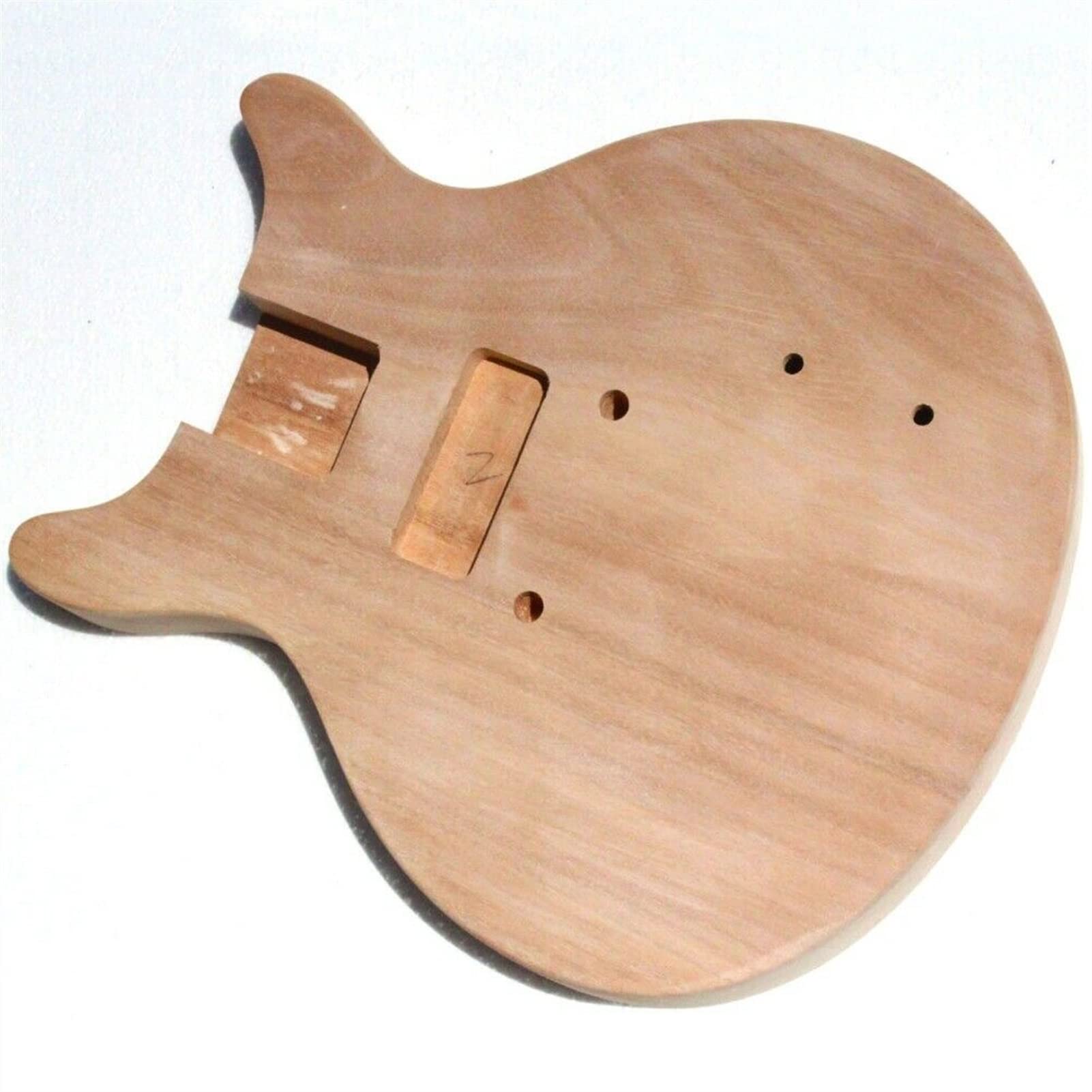 FLFL 1 Zestaw Majsterkowanie Gitara Mahogany Body And Neck Niedokończony Zestaw Gitary Elektrycznej Niedokończony zestaw gitarowy