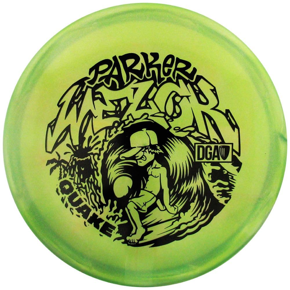 DGA Limited Edition 2024 Tour Series Parker Welck Swirl Tour Series Quake Midrange Golf Disc, 173-174g