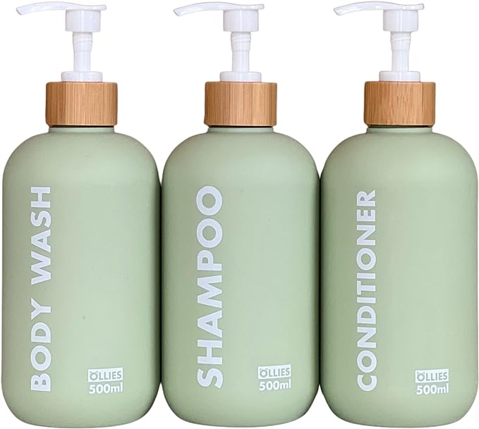 OLLIES Shampoo and Conditioner Dispenser