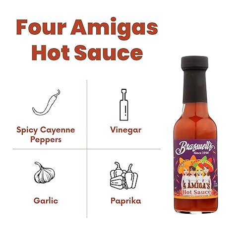 Miniatura 4 de Braswells Four Amigas - Salsa picante, 5 onzas, paquete de 1