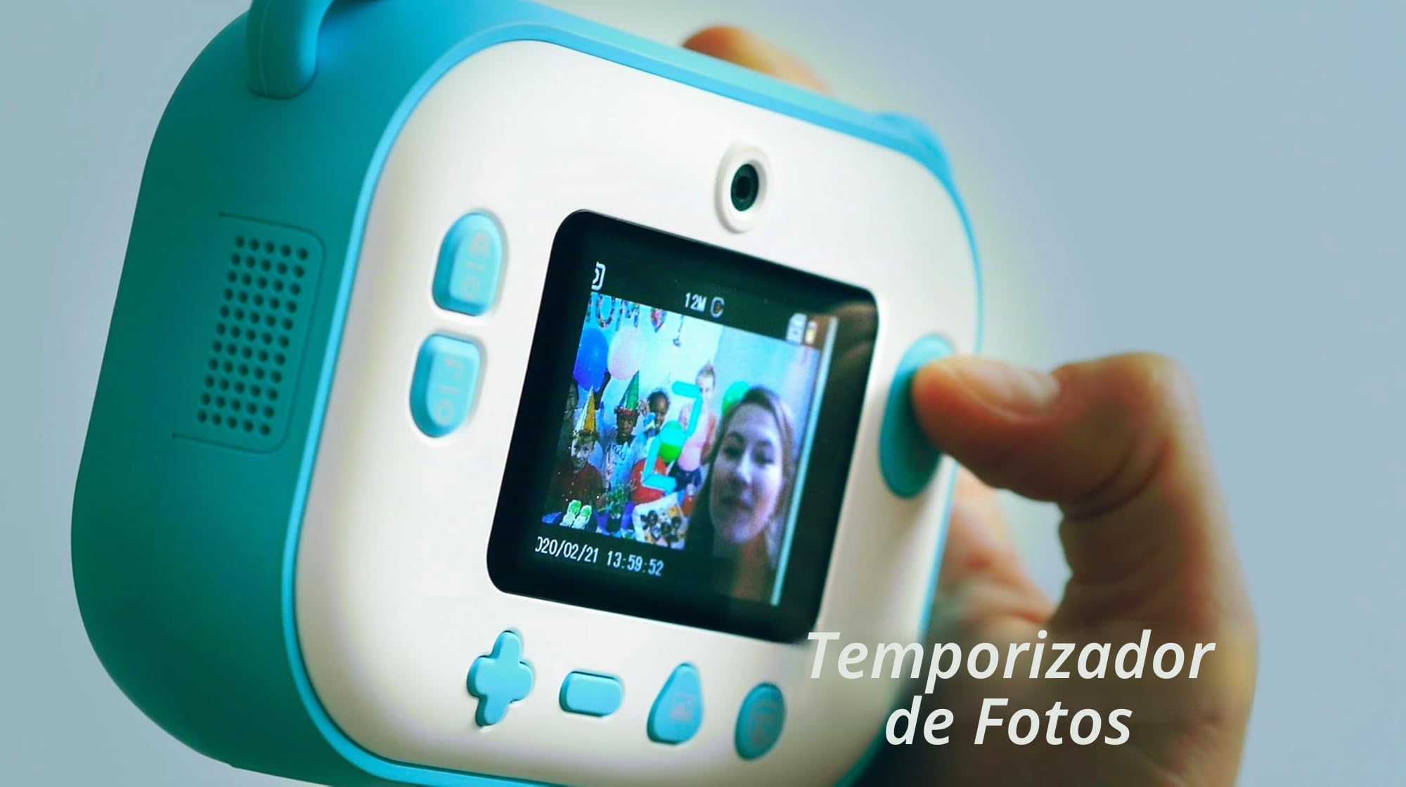 MyFirst Camera Insta 2 Azul. Cámara Digital HD con impresión instantánea, cámara Frontal y Selfie para niño y niña