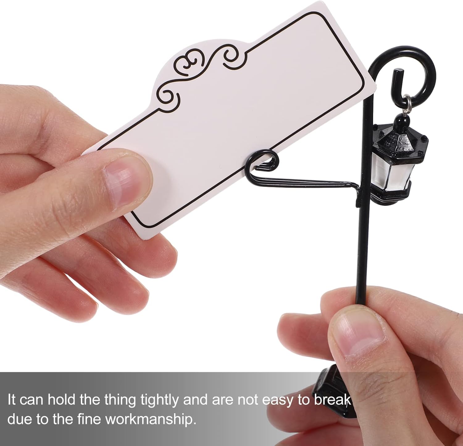Ciieeo Wedding Table Number Stands with Cards - 20 Pack Place Card Holders for Table Seating Memo Note Clips for Banquets Parties and Restaurant Decor 4.33X3.93X0.98 Inches