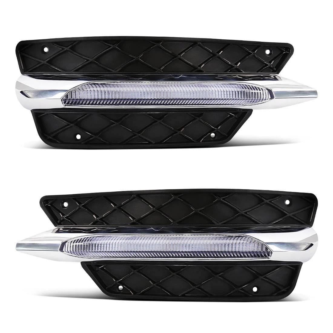 DZSQEGBX Led Drl Daytime Running Lights For Mercedes For Benz W204 C-Class C250 C300 C350 Sports 2011 2012 2013 2014 Front Bumper Fog Lamps Foglight
