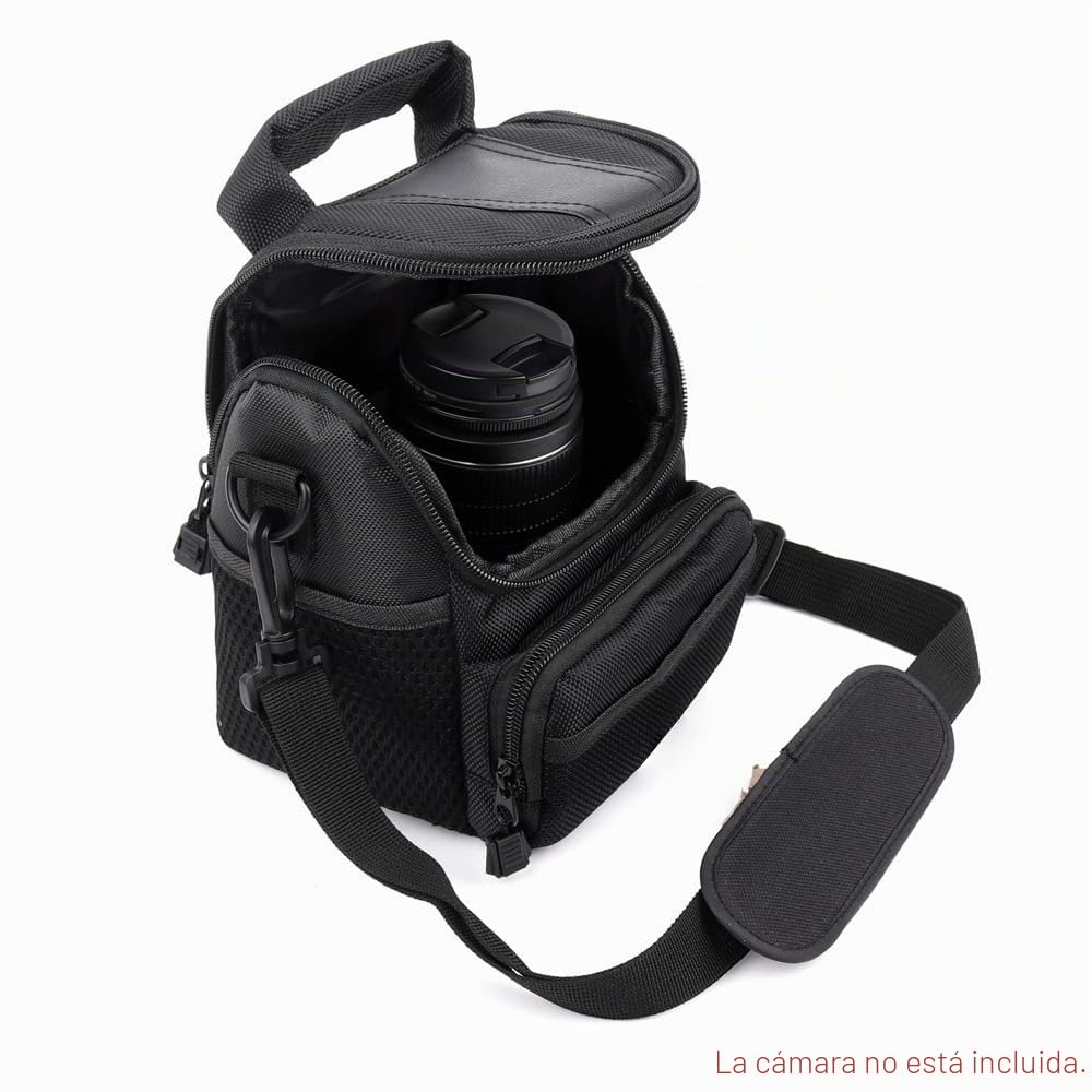 HUIOP Estuche para Cámara SLR/DSLR, Bolsa de Transporte de Hombro Acolchada, Accesorio de Fotografía Impermeable y Antichoque