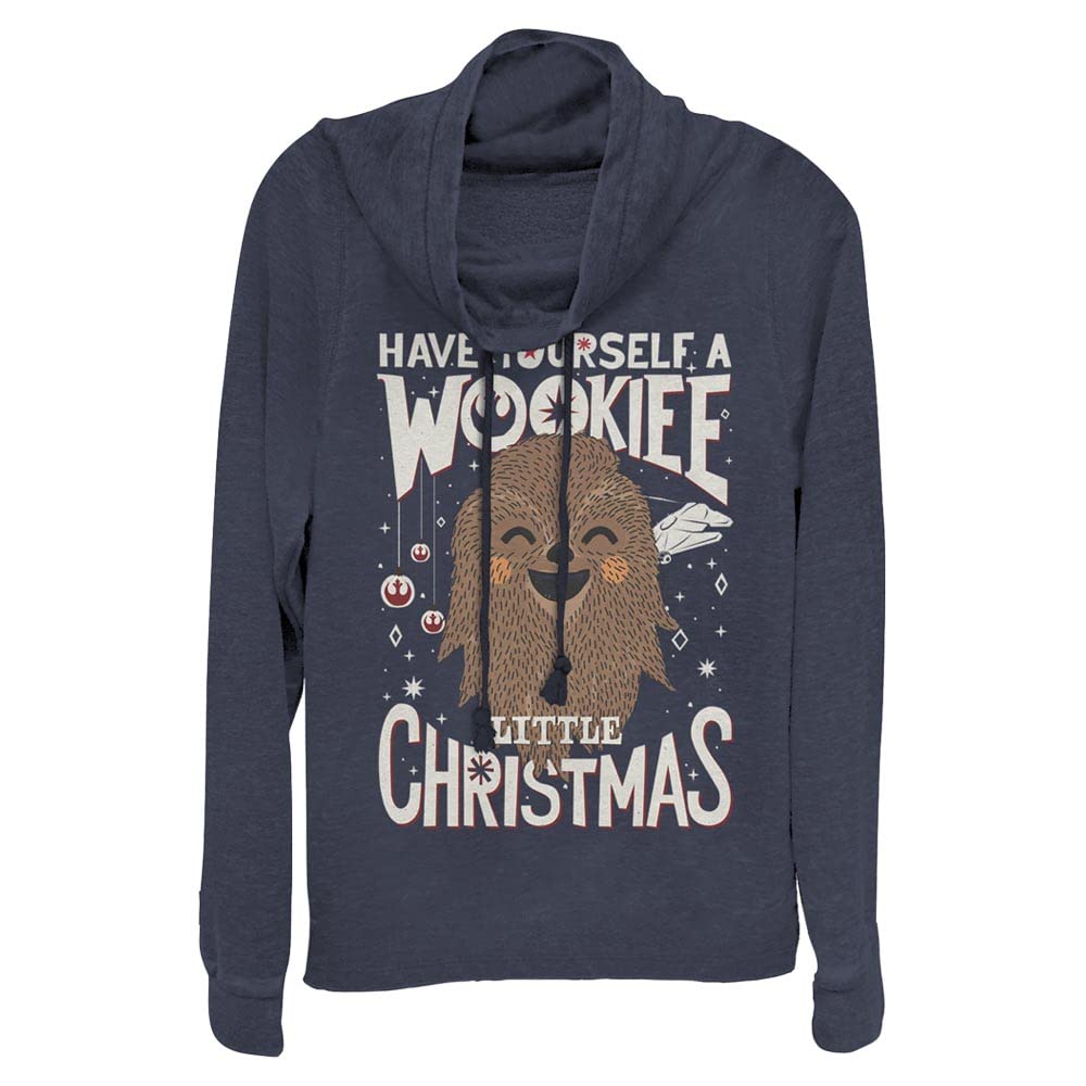 STAR WARS Wookie Christmas Women's Cowl Neck Long Sleeve Knit Top