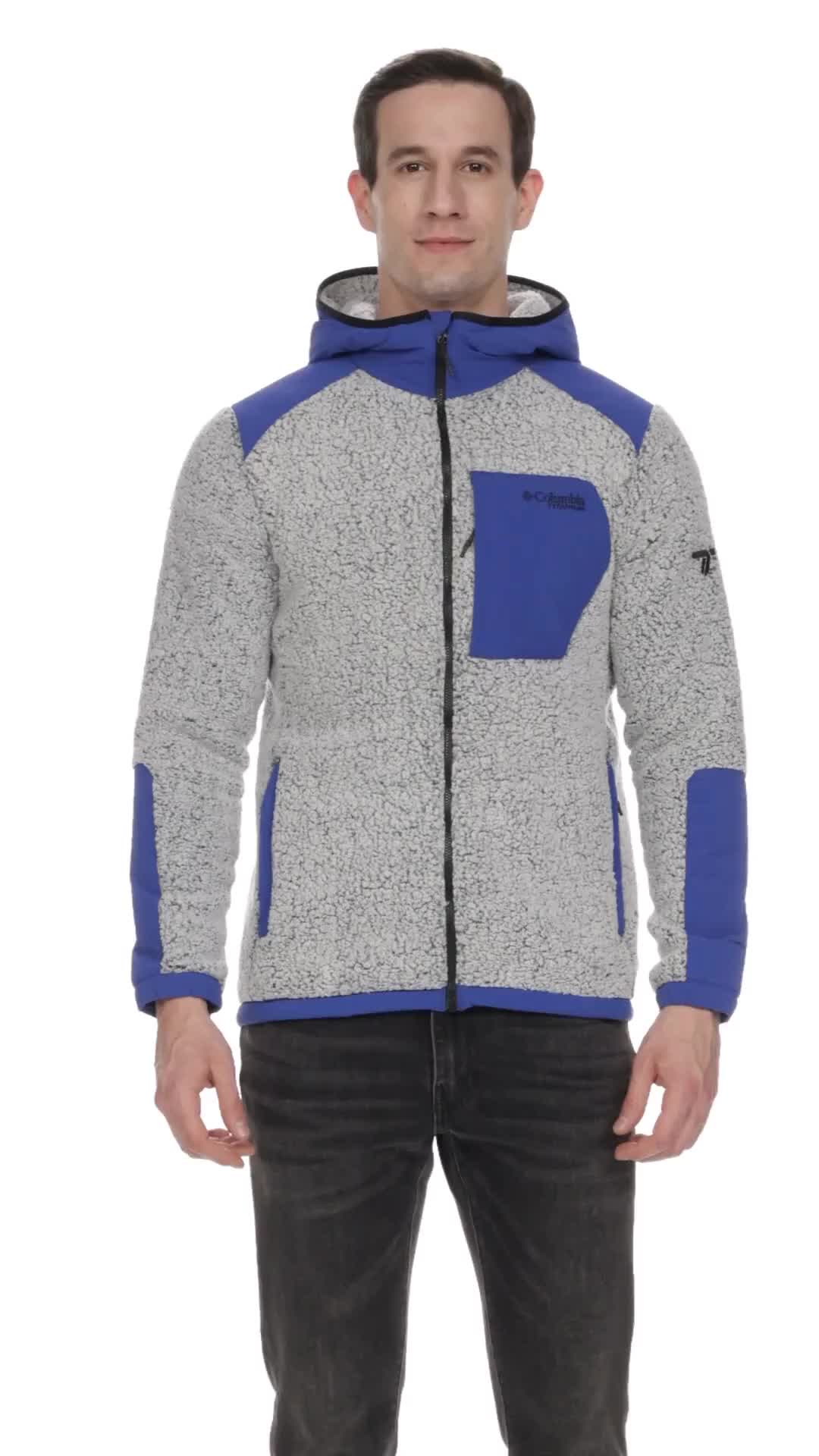 Buy Columbia Men Blue Omni Heat Arctic Crest Sherpa Full Zip