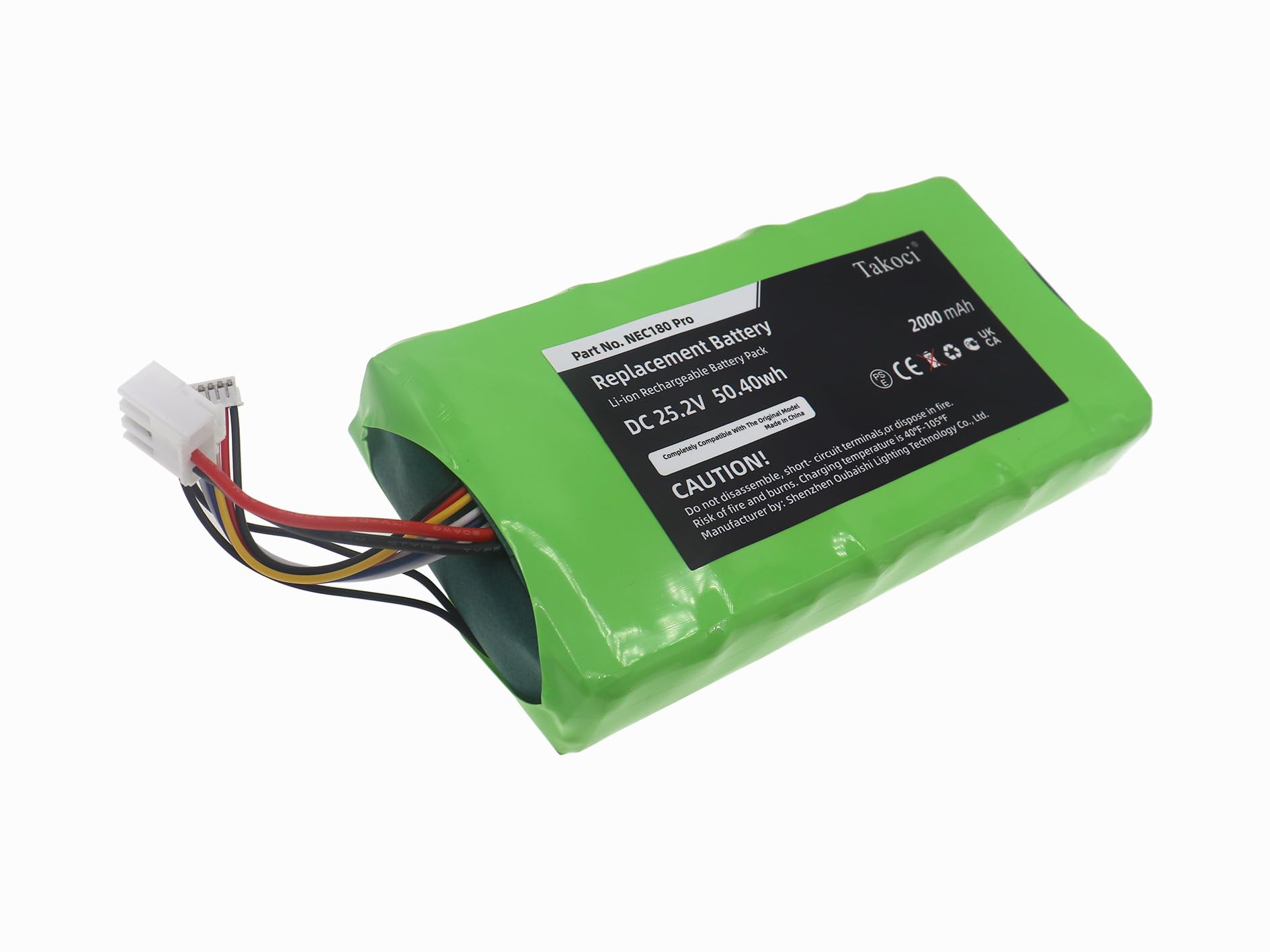 Ersatzakku für Eureka NEC180 ProBP25220F 25,2 V 2000 mAh