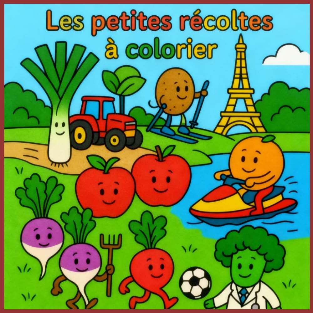 Les petites récoltes à colorier