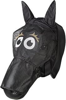PFIFF 101013 Fliegenmaske Gesichtsmaske mit Motiv für Pferde, Fliegenschutz