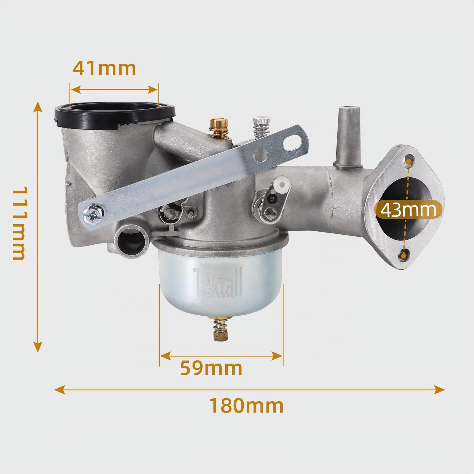 Carburateur avec joint de rechange pour Briggs & Stratton 252702 252707 253702 253706 491590 390811 392152