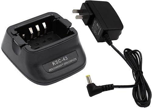 KNB-45L Cargador de batería para Kenwood compatible con batería de iones de litio NI-MH KSC-43 Cargador de batería de radio rápido para KNB-63L