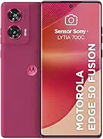 Smartphone Motorola Edge 50 Fusion 5G - 256GB 8GB RAM + 8GB RAM Boost 50MP Sony AI Camera IP68 NFC Pink - Vegan Suede