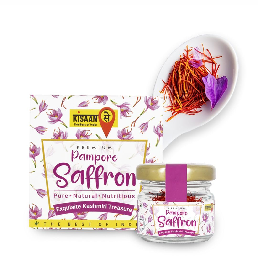 KisaanSay Kashmiri Saffron/Kesar/Keshar, 2gram, Premium Pack - A++ Grade, Saffron for pregnant women, Pooja rituals & Food aroma,baby saffron,saffron original kashmiri (B0CWKPK765) Amazon Price History, Amazon Price Tracker