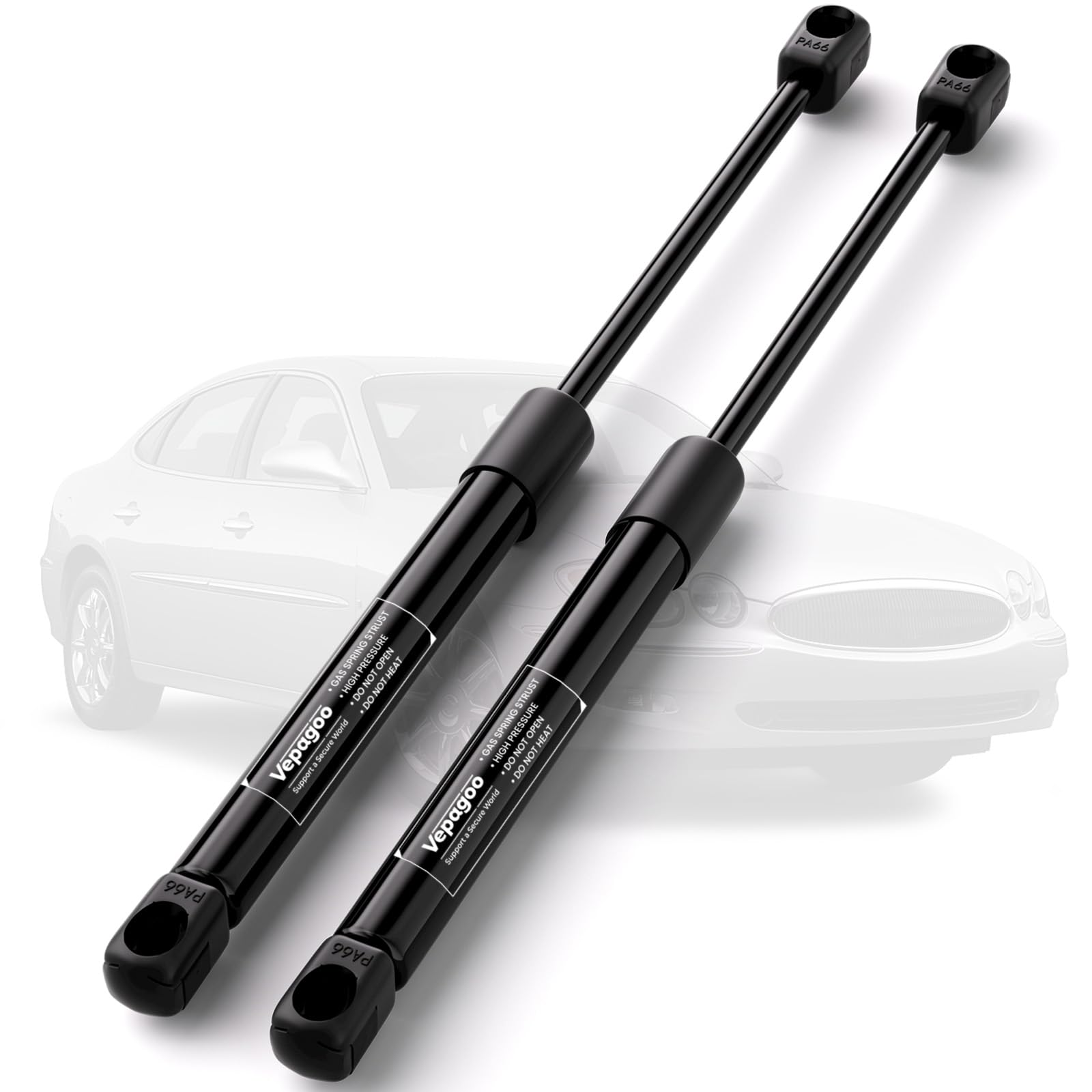 4150 Front Hood Struts Compatible for 2005-2007 Buick Allure & 2005-2007 Buick Lacrosse Gas Shock Lift Supports, Sedan 4-Door Hood Rods Springs Replacement,678531, C95368