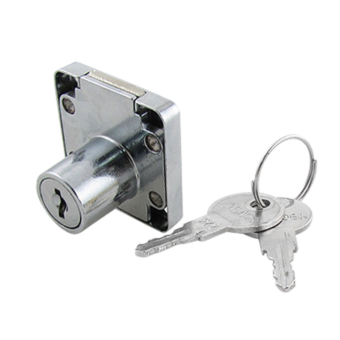 sourcing map Safety Cabinet Drawer Deadbolt Lock 18 x 20mm with 2 Keys