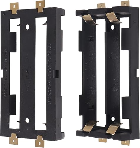 Miniatura 2 de 5pcs 2X 18650 Series Batteries Holder 2 Slot 3.7V SMD SMT Batteries Case Storage Box with Bronze Pins