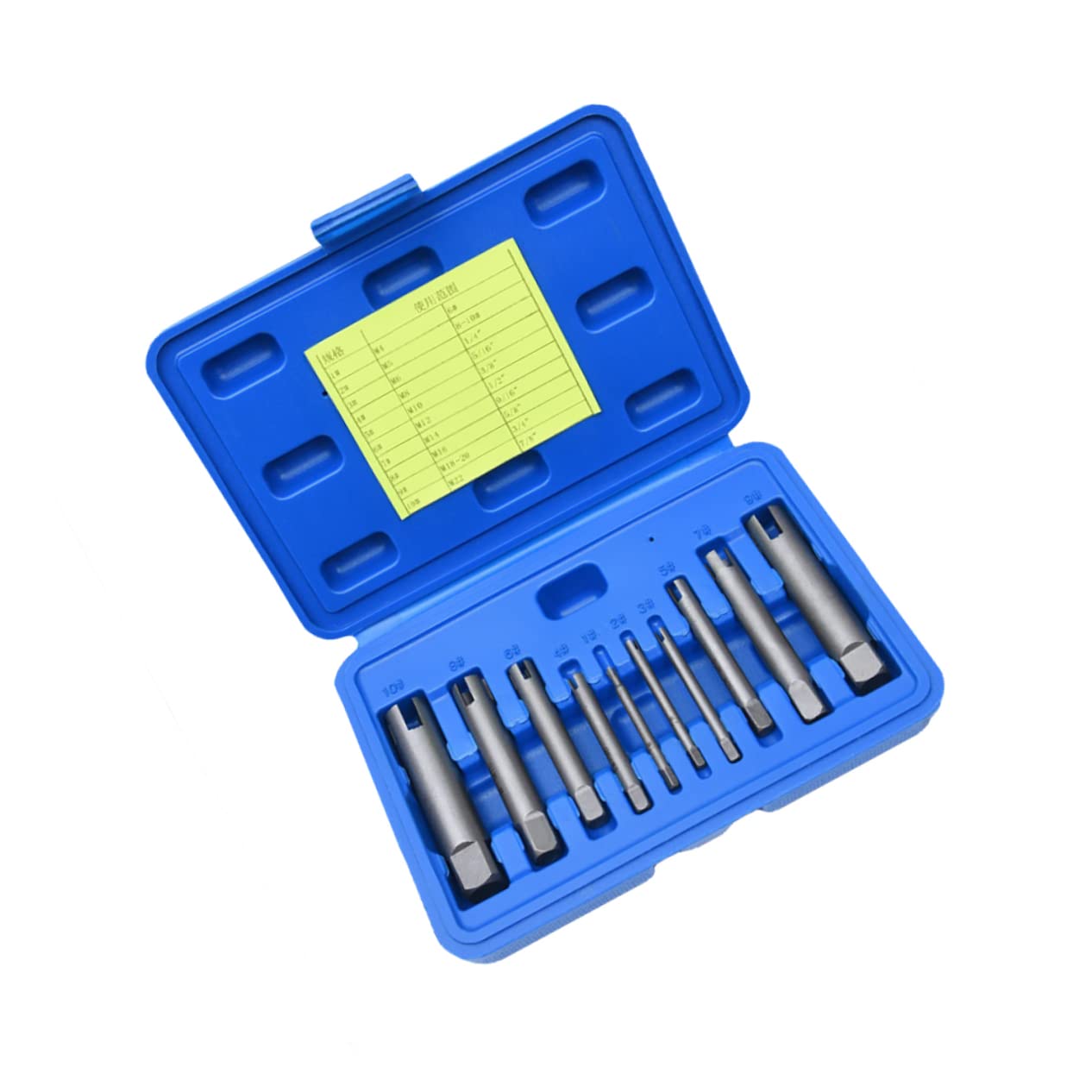 10 Pezzi Kit Estrattori Viti Lega Robusti Testa Rotta Maschi Domestico Industriale Riparazione Manutenzione Pulizia Antiruggine Usura