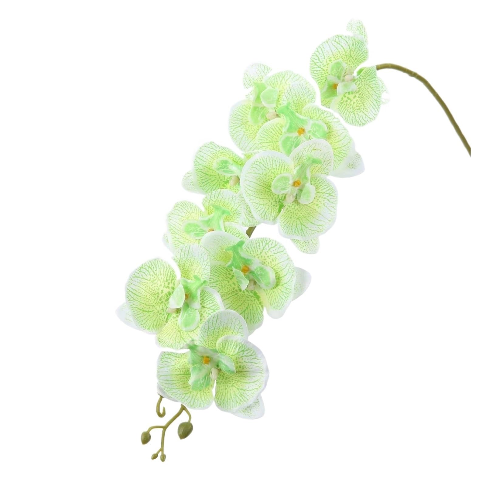 Casetlong 1PC Artificial Flowers Branch Bouquet For Home Decor Wedding Decoration Fake DIY Wreath Accessories(Light green)