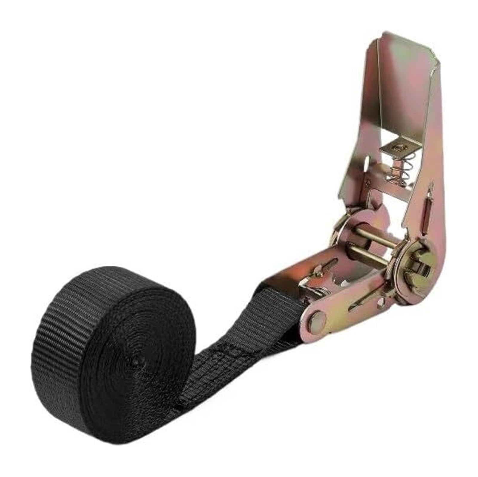 ALMLNLL Retractable ratchet straps Ratchet Straps, Cargo 2pcs Multicolor 1m 3.0m 5m(Black 5m)