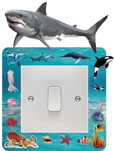 Stickers On Your Wall Light Sea Creatures Switch Surround Art Vinyl Wall Stickers Children's Bedroom