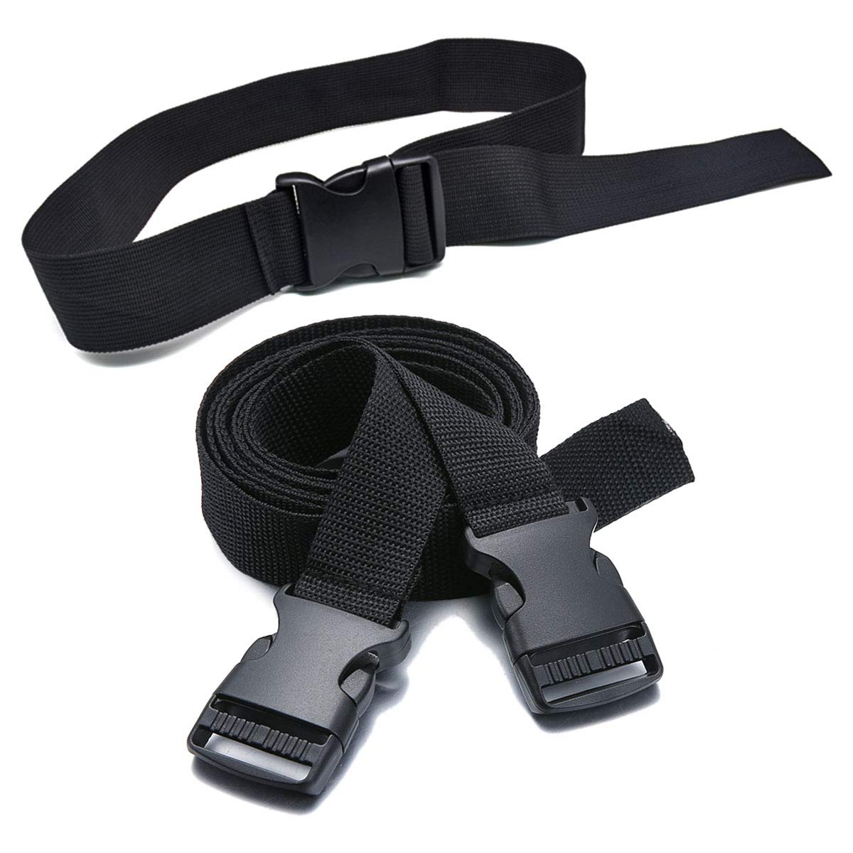 4 Cinghie In Nylon Per Bagagli Con Fibbia A Sgancio Rapido – Regolabili Per Zaino, Tenda, Campeggio (150x2,5 Cm)