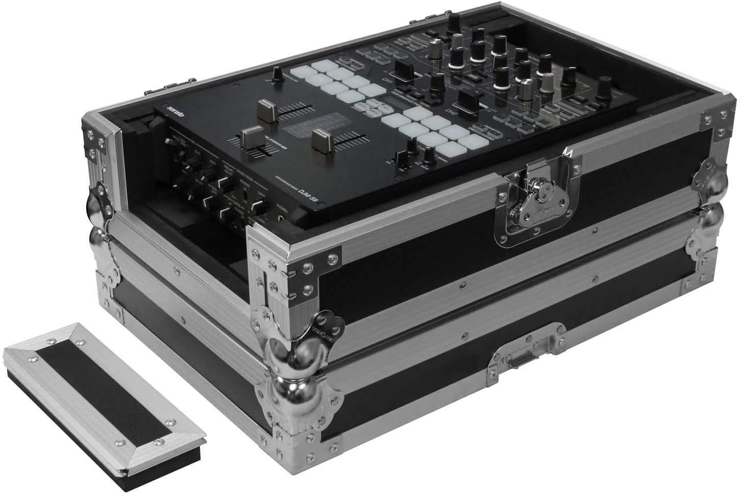 Odyssey Universal 10" Format DJ Mixer Flight Case with Extra Deep Rear Compartment
