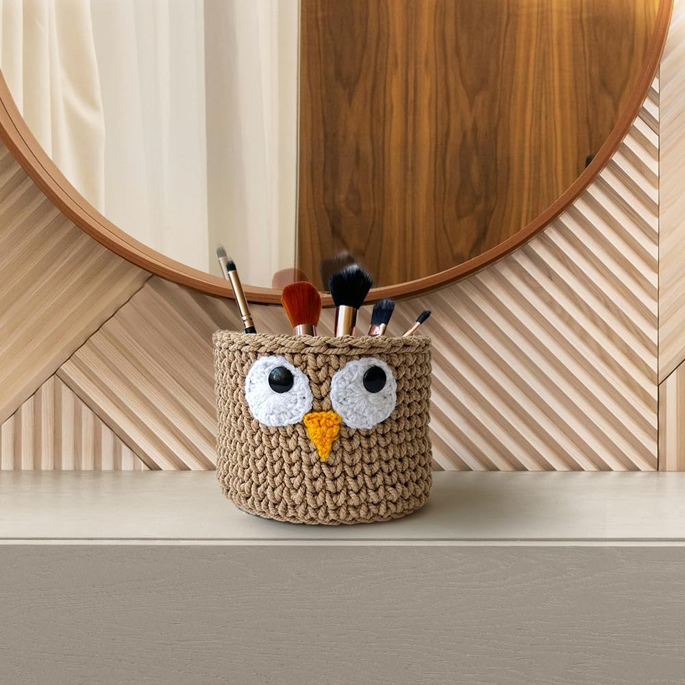 Kind Strings New Owl Multipurpose Basket for Storage Handmade Cute Storage Basket Handcrafted Cute Baskets for Gift -The Wise Owl Mini Basket (Beige) (B0CWCYZR6Z) Amazon Price History, Amazon Price Tracker